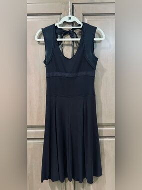 Vintage Free People Midi Dress in Black, Size XS